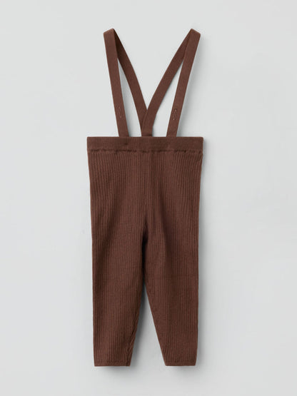 Polarn O. Pyret Brown Knitted Dungarees - image 1