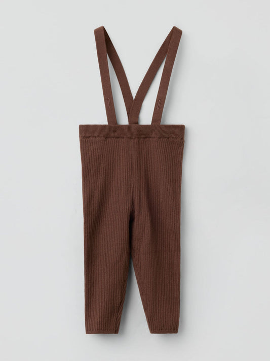 Polarn O. Pyret Brown Knitted Dungarees - image 1