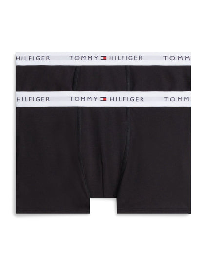 Dsiney Kidz - Tommy Hilfiger Black Signature Logo Waistband Trunks 2-Pack image 1