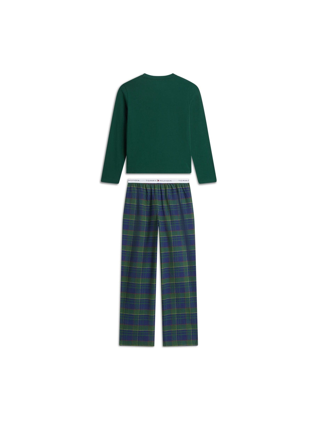 Tommy Hilfiger Green Signature Check Long Sleeve Pyjama Set - image 2