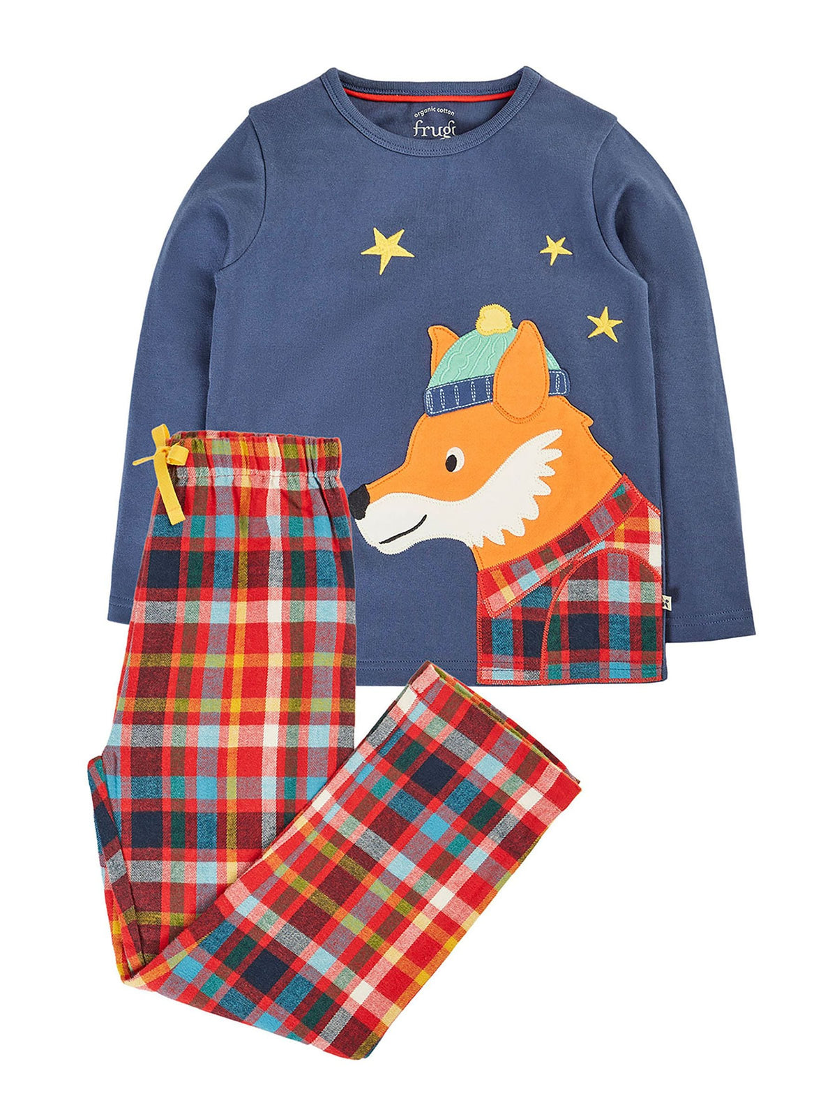 Frugi Red Christmas Caden Check Pyjamas - image 2