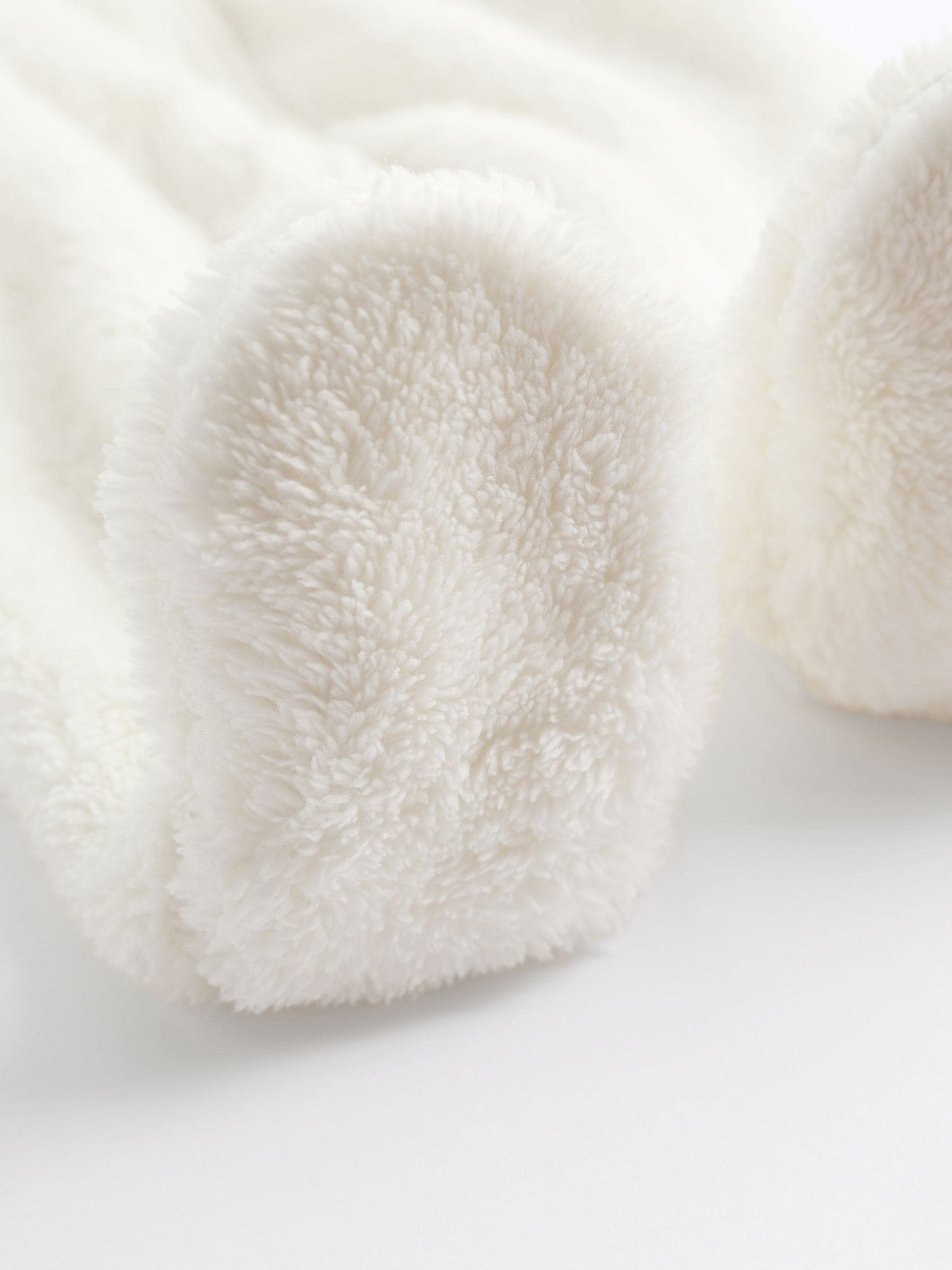 Ecru Baby Cosy Fleece Hooded All-In-One (0mths-2yrs)