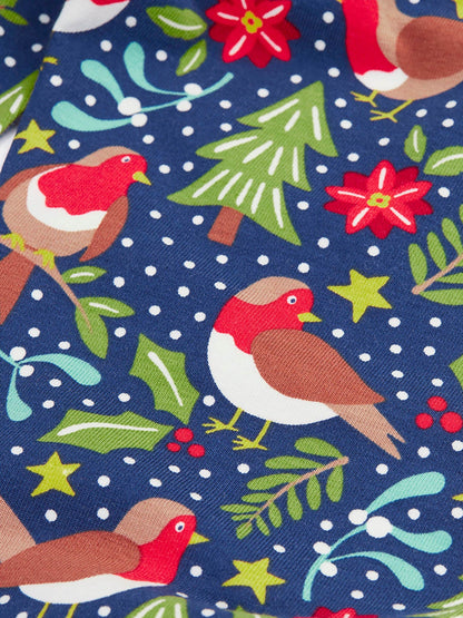 Frugi Navy Blue Libby Printed Leggings - image 4