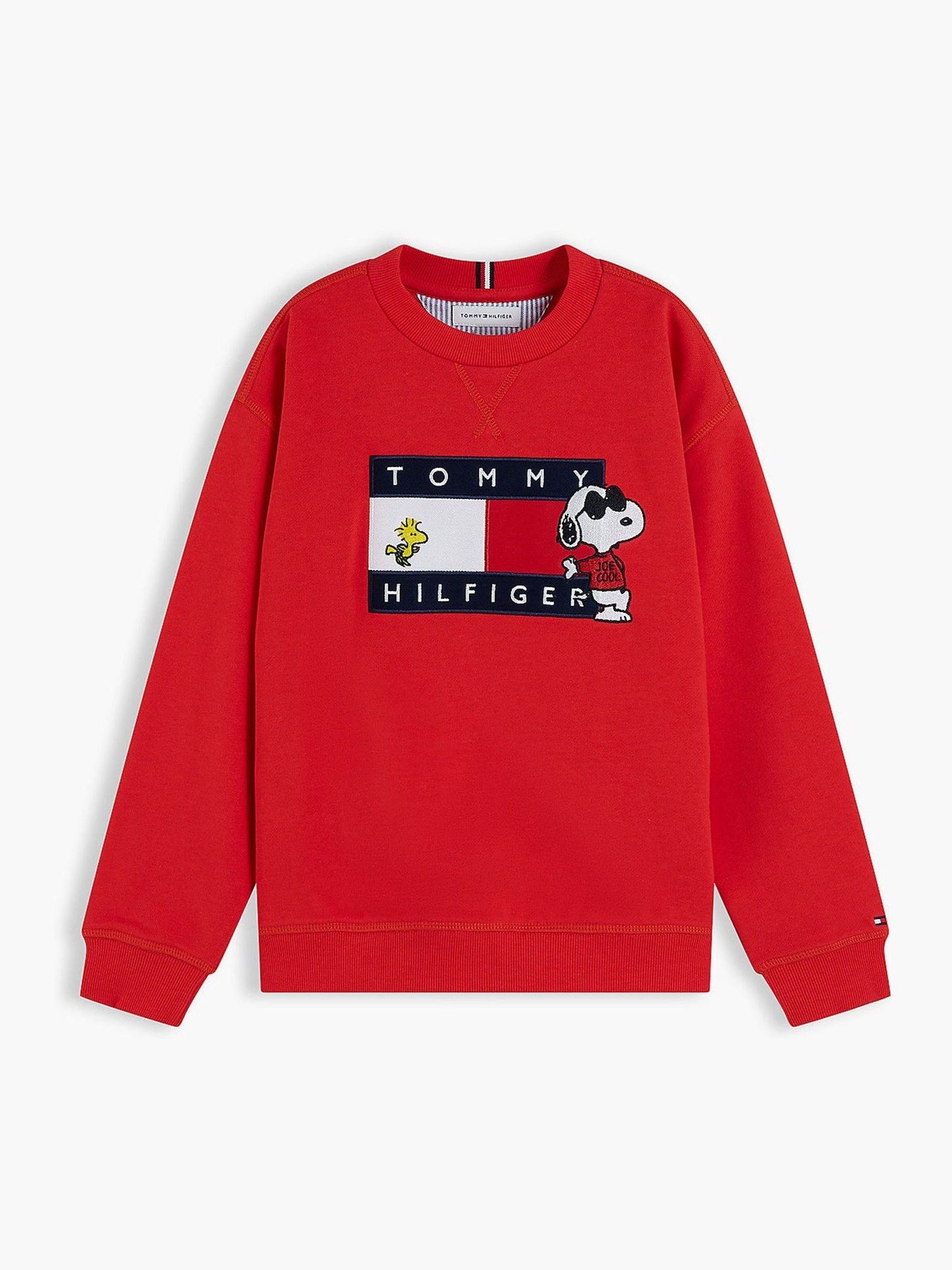 Dsiney Kidz - Tommy Hilfiger Red Peanuts® Flag Graphic Embroidery Jumper image 5