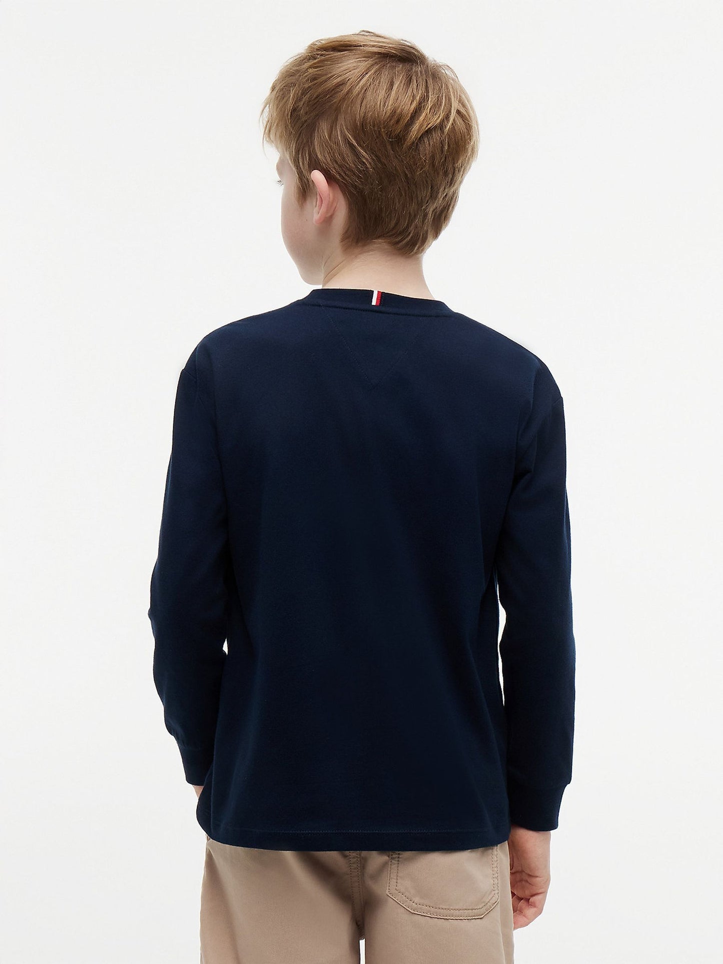 Dsiney Kidz - Tommy Hilfiger Blue Essential Flag Embroidery Long Sleeve T-Shirt image 2