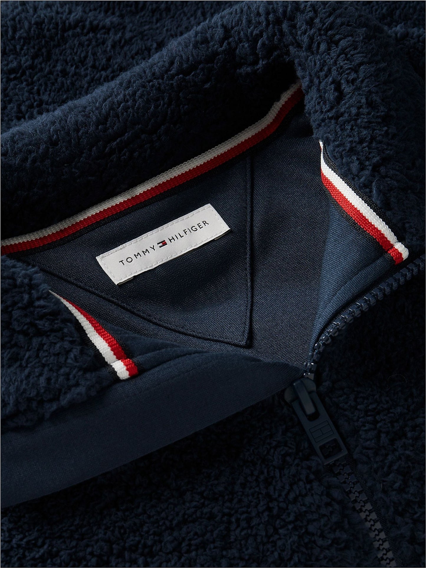Dsiney Kidz - Tommy Hilfiger Blue Back Flag Polar Fleece Zip-Thru Sweatshirt image 6