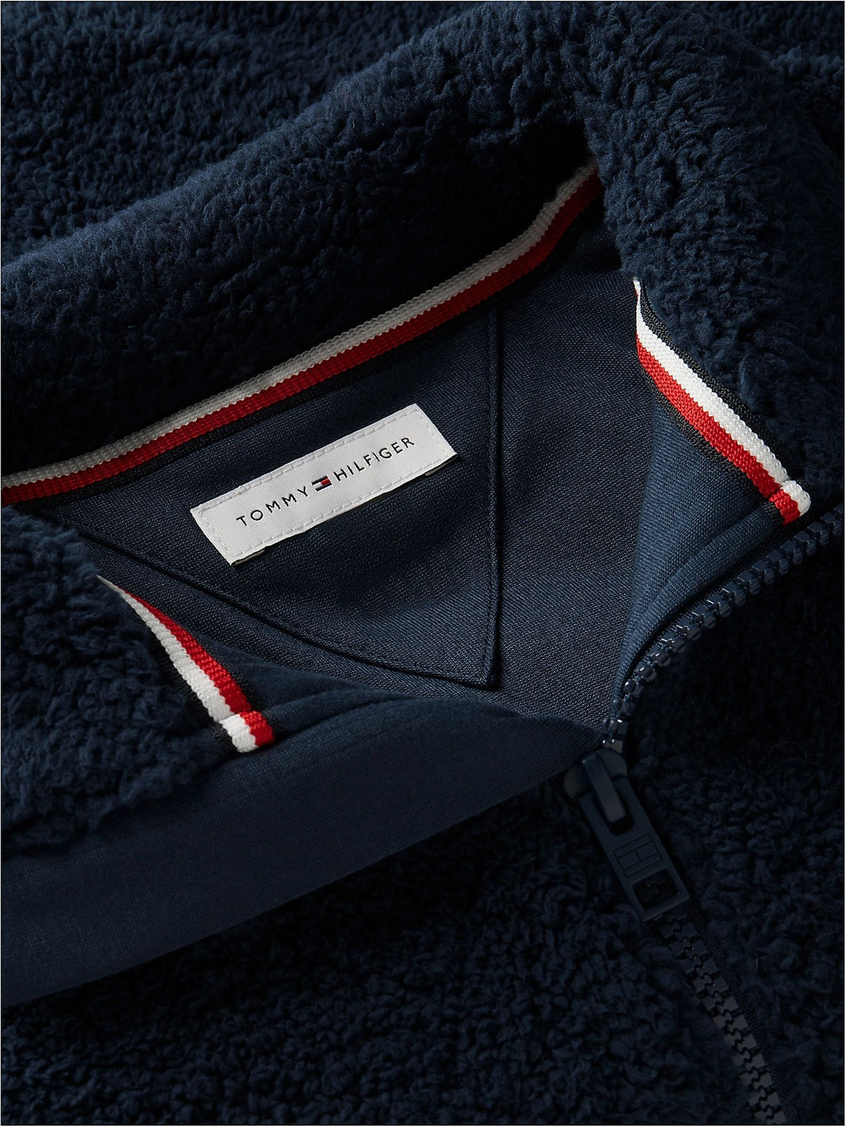 Dsiney Kidz - Tommy Hilfiger Blue Back Flag Polar Fleece Zip-Thru Sweatshirt image 6