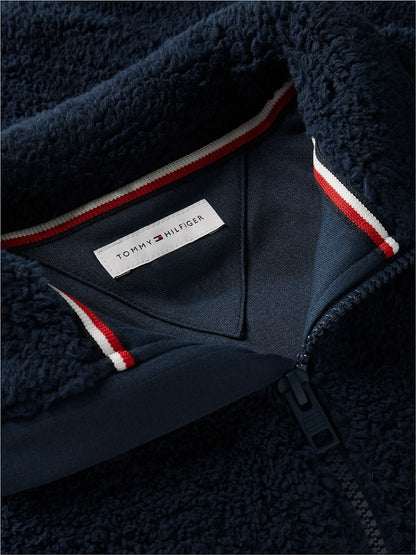 Dsiney Kidz - Tommy Hilfiger Blue Back Flag Polar Fleece Zip-Thru Sweatshirt image 6