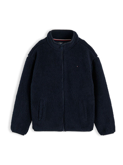 Dsiney Kidz - Tommy Hilfiger Blue Back Flag Polar Fleece Zip-Thru Sweatshirt image 7