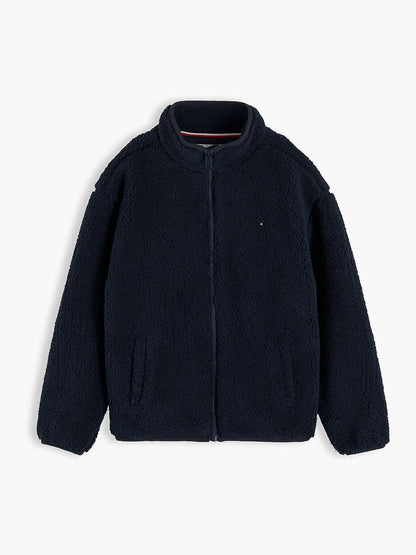 Dsiney Kidz - Tommy Hilfiger Blue Back Flag Polar Fleece Zip-Thru Sweatshirt image 8