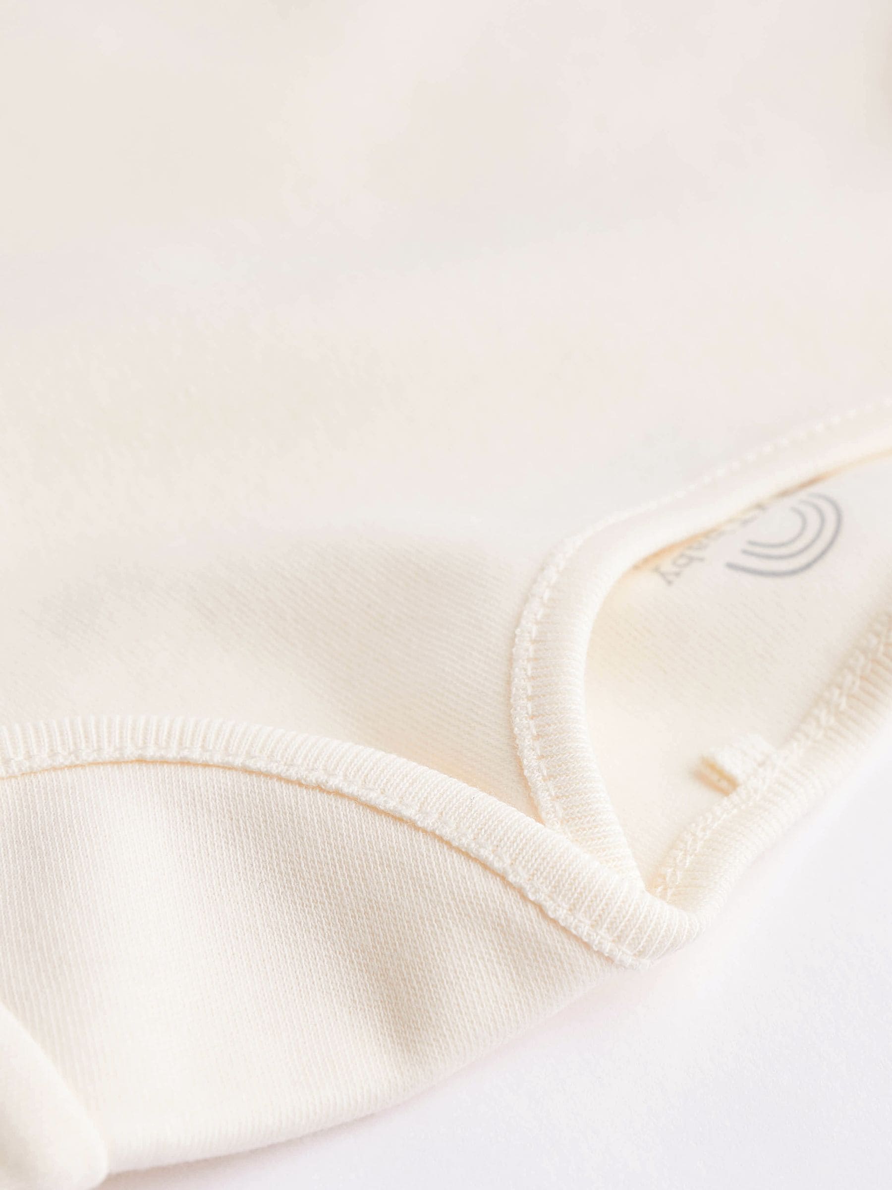Cream Essential Baby Short Sleeve Bodysuits 5 Pack image 5