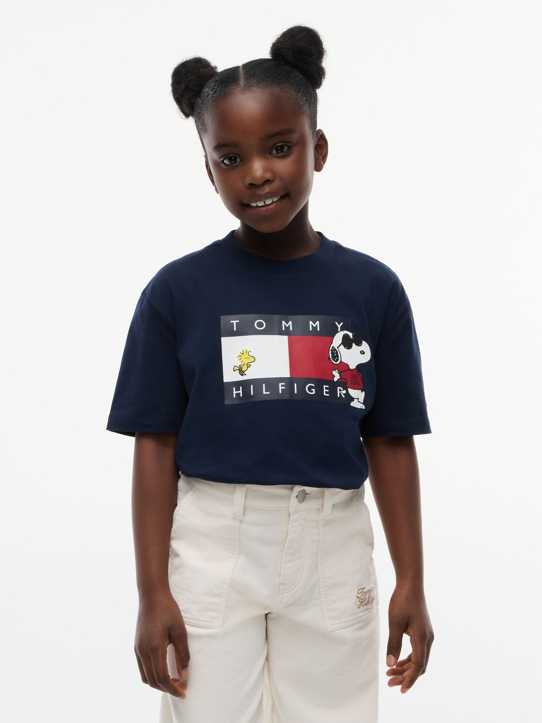 Dsiney Kidz - Tommy Hilfiger Blue Peanuts® Flag Graphic Jersey T-Shirt image 1