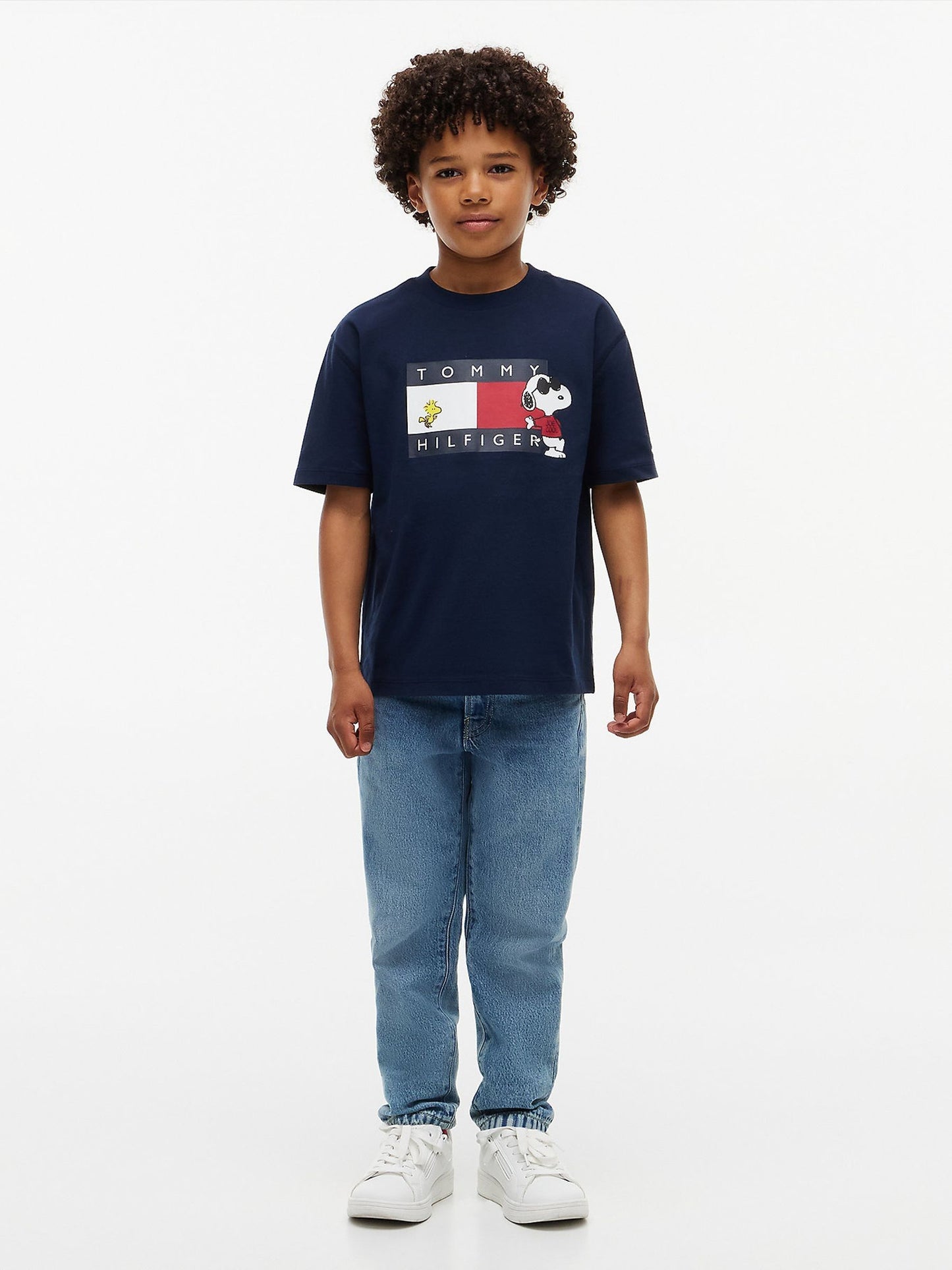Dsiney Kidz - Tommy Hilfiger Blue Peanuts® Flag Graphic Jersey T-Shirt image 2