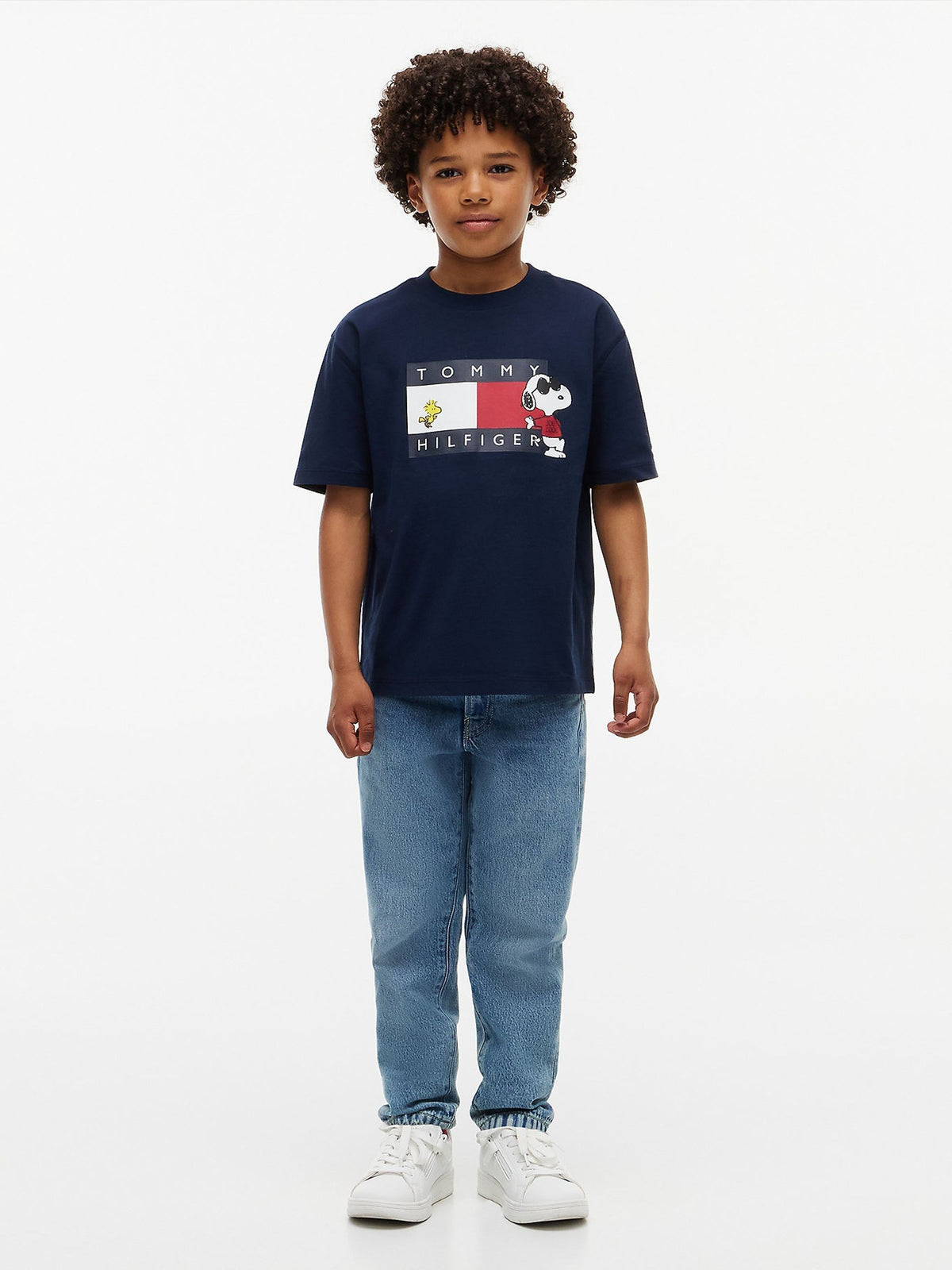 Dsiney Kidz - Tommy Hilfiger Blue Peanuts® Flag Graphic Jersey T-Shirt image 2