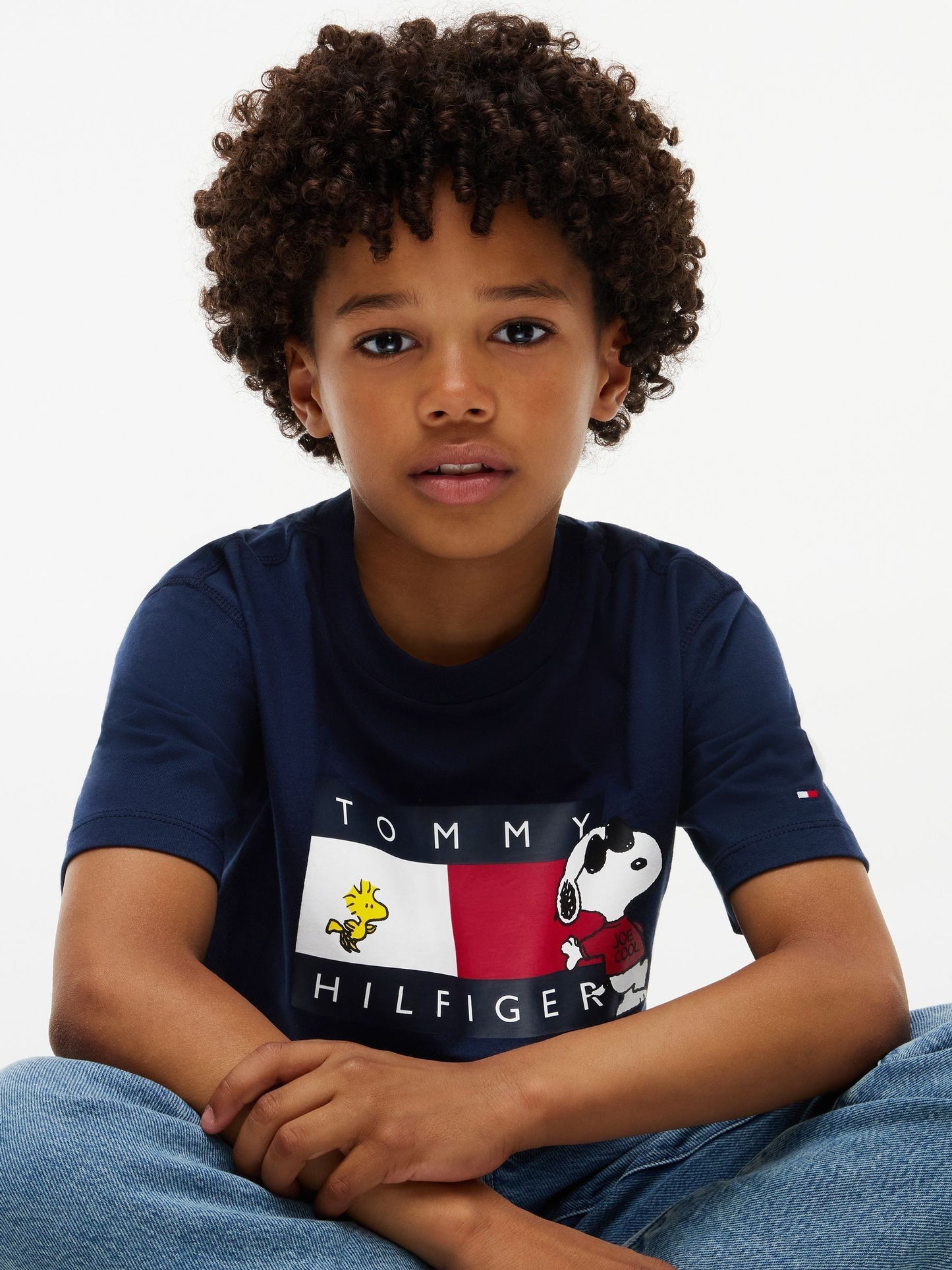 Dsiney Kidz - Tommy Hilfiger Blue Peanuts® Flag Graphic Jersey T-Shirt image 3