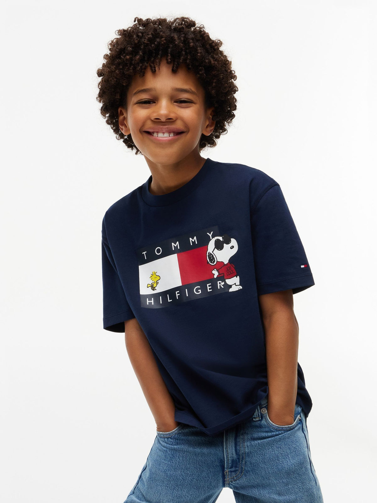Dsiney Kidz - Tommy Hilfiger Blue Peanuts® Flag Graphic Jersey T-Shirt image 5