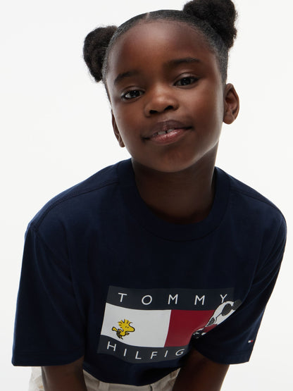 Dsiney Kidz - Tommy Hilfiger Blue Peanuts® Flag Graphic Jersey T-Shirt image 7