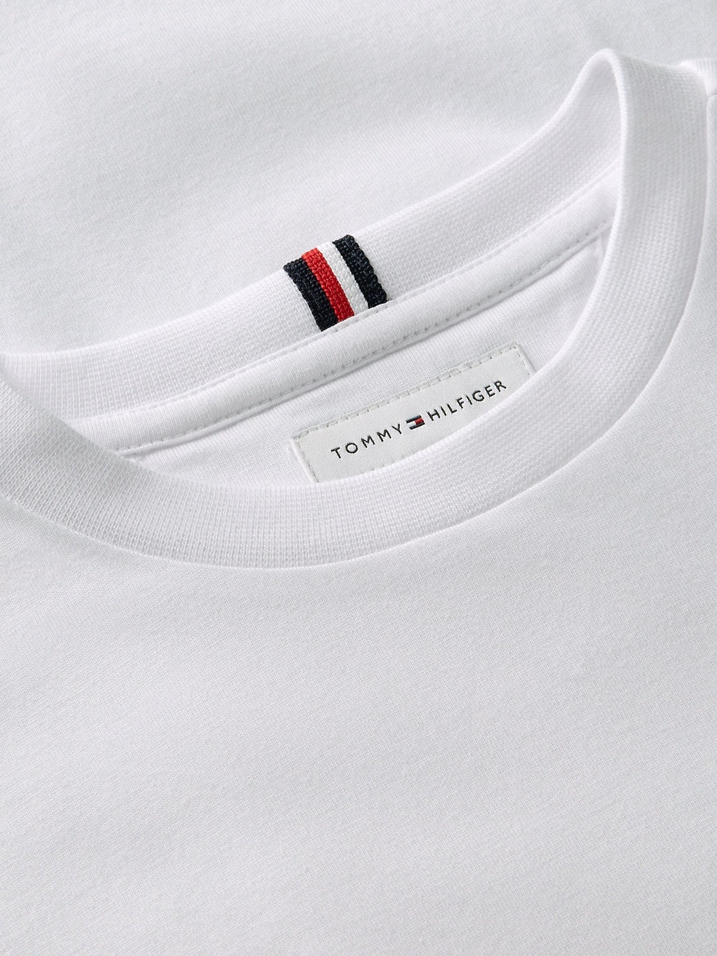 Dsiney Kidz - Tommy Hilfiger White Essential Flag Embroidery Long Sleeve T-Shirt image 6