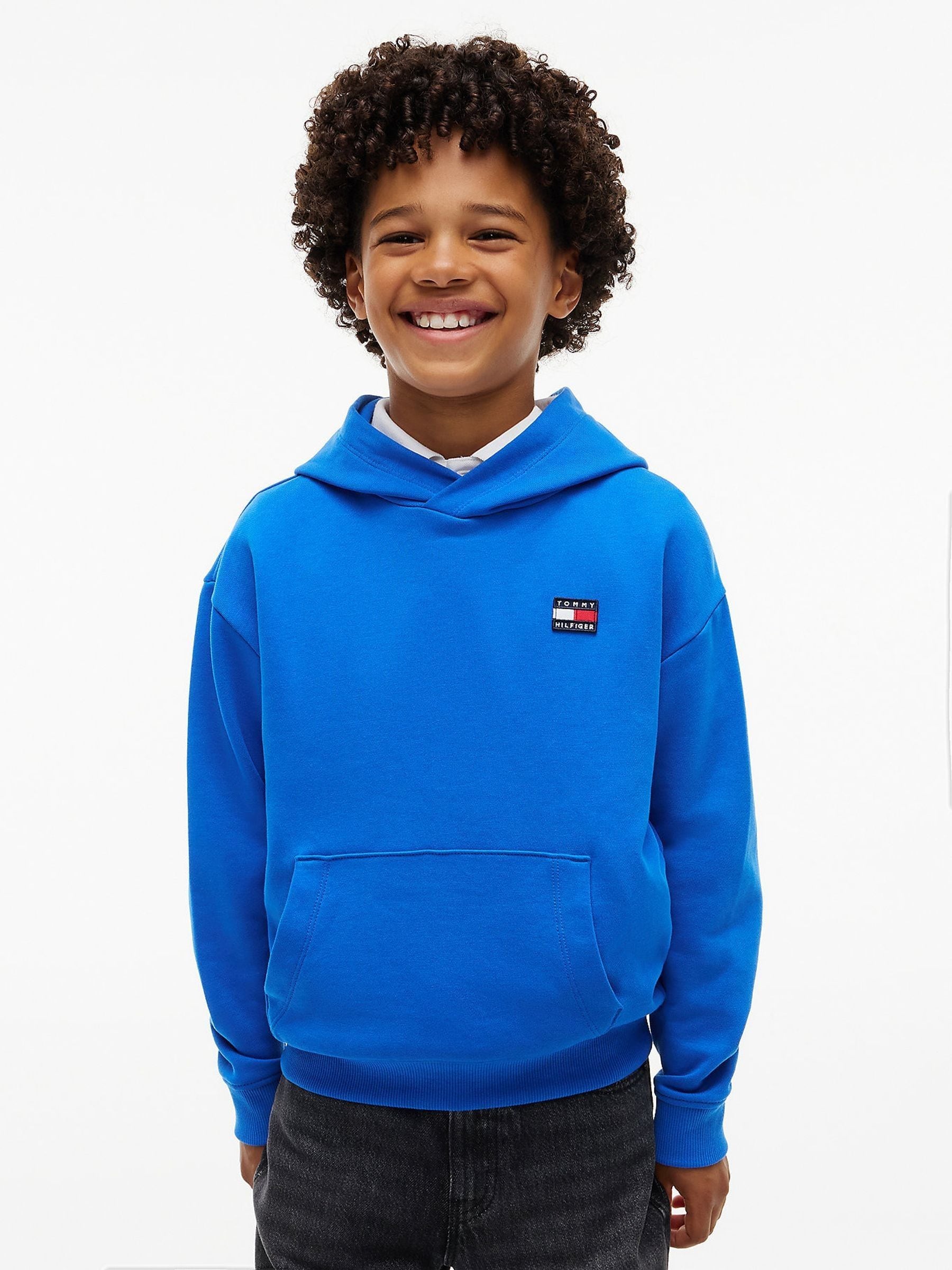 Dsiney Kidz - Tommy Hilfiger Blue Flag Logo Hoodie image 1