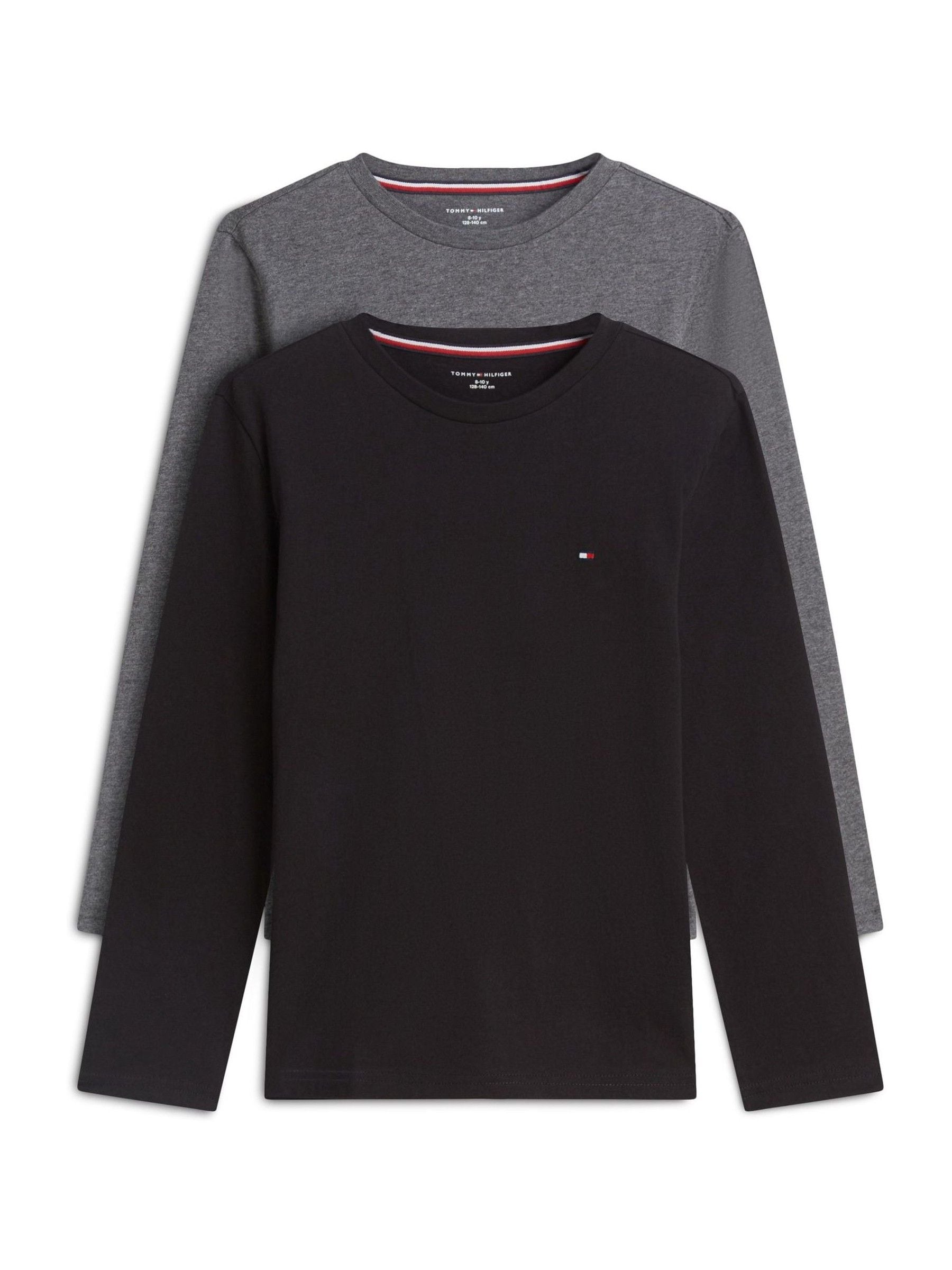 Dsiney Kidz - Tommy Hilfiger Black Long Sleeve T-Shirt 2 Pack image 1