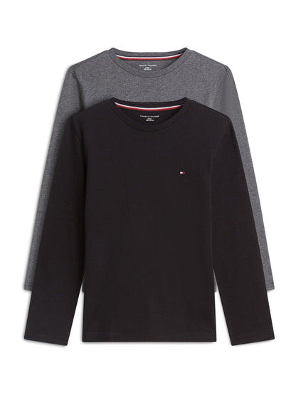 Dsiney Kidz - Tommy Hilfiger Black Long Sleeve T-Shirt 2 Pack image 1