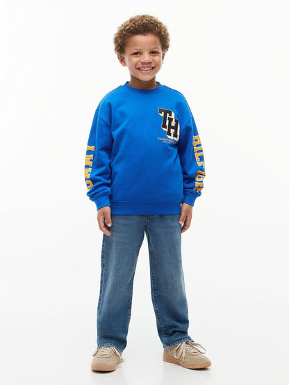 Dsiney Kidz - Tommy Hilfiger Vibrant Blue Varsity Logo Sweatshirt image 3