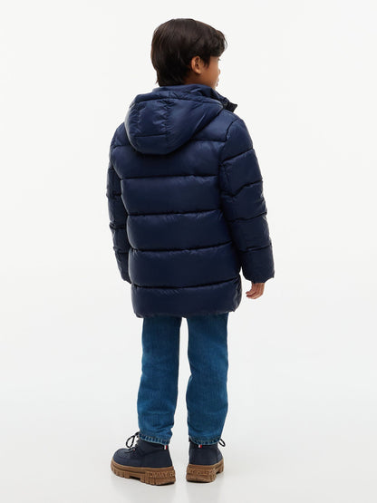 Dsiney Kidz - Tommy Hilfiger Blue Essential Padded Parka image 5