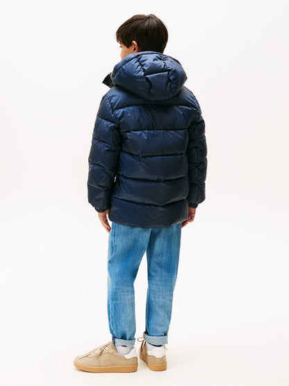 Dsiney Kidz - Tommy Hilfiger Blue Essential Padded Parka image 6