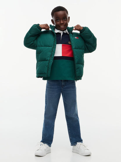 Dsiney Kidz - Tommy Hilfiger Green Essential Ripstop Relaxed Puffer Jacket image 2