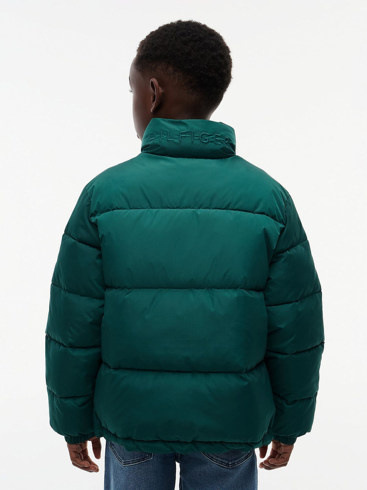 Dsiney Kidz - Tommy Hilfiger Green Essential Ripstop Relaxed Puffer Jacket image 4
