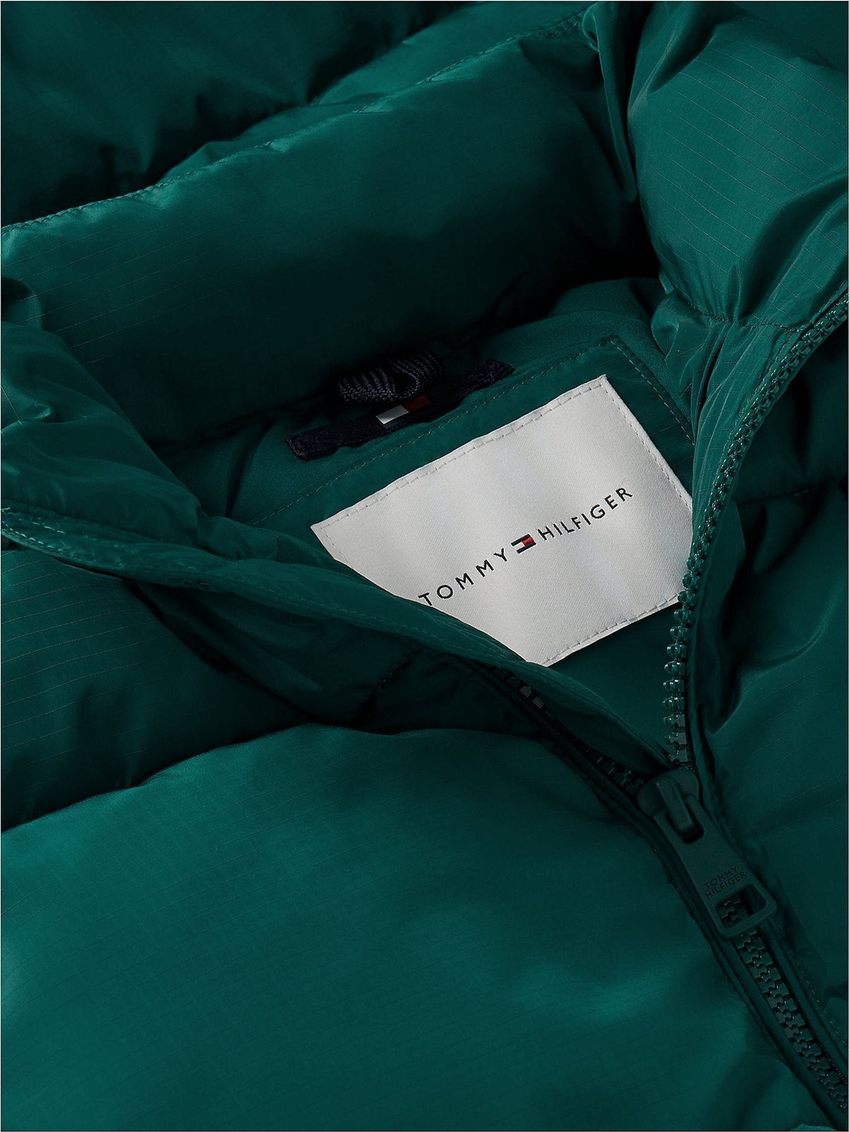 Dsiney Kidz - Tommy Hilfiger Green Essential Ripstop Relaxed Puffer Jacket image 6
