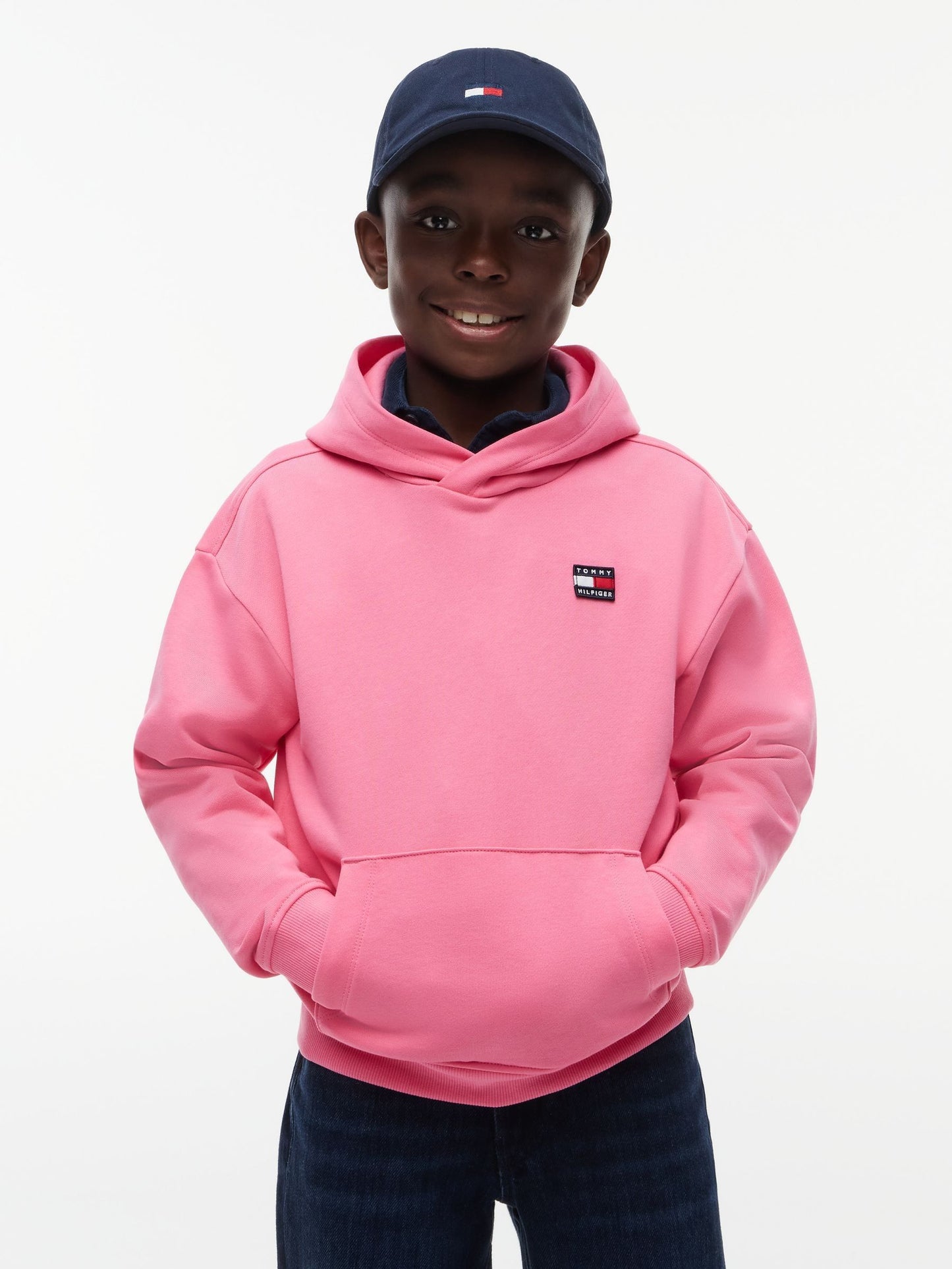 Dsiney Kidz - Tommy Hilfiger Pink Flag Logo Hoodie image 1