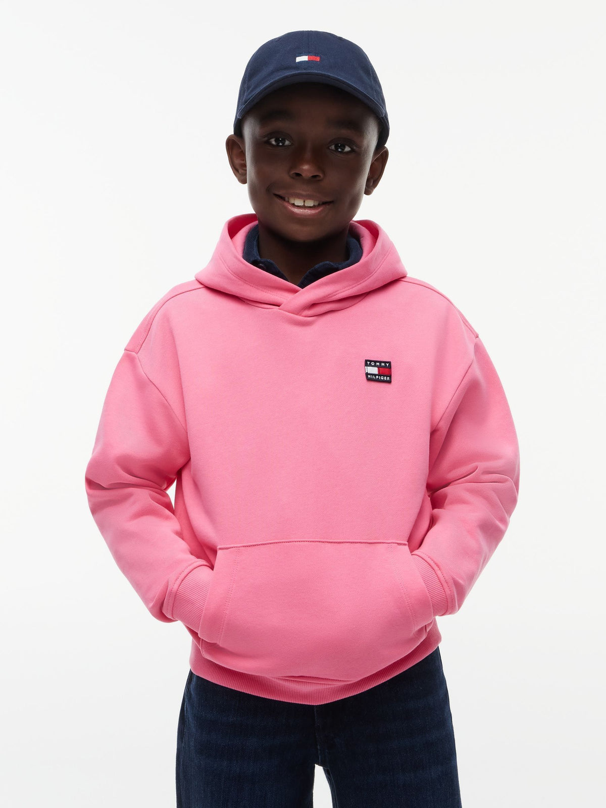 Dsiney Kidz - Tommy Hilfiger Pink Flag Logo Hoodie image 1