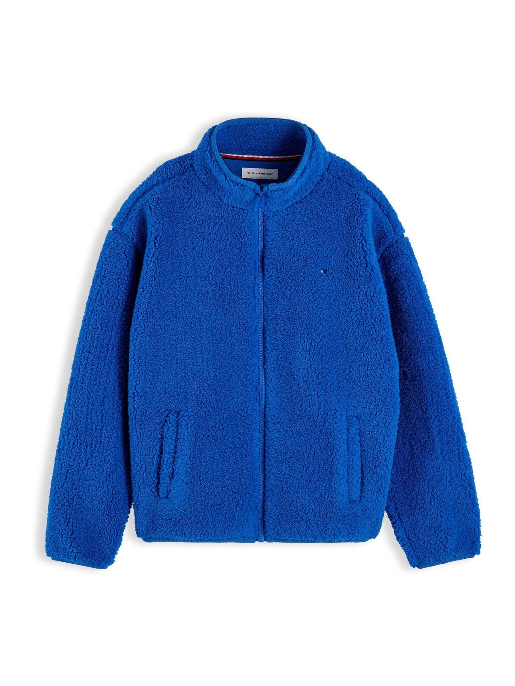 Dsiney Kidz - Tommy Hilfiger Vibrant Blue Back Flag Polar Fleece Zip-Thru Sweatshirt image 5