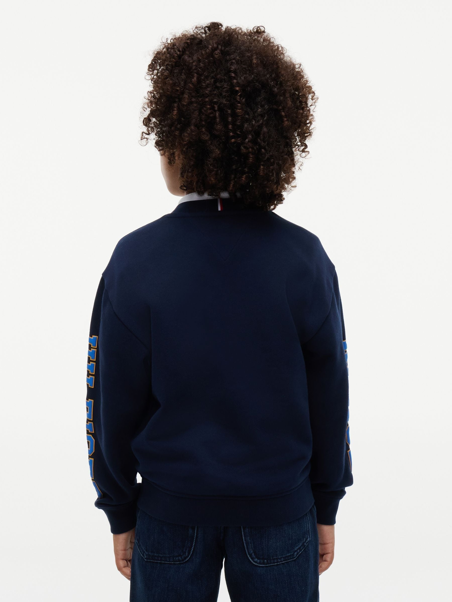 Dsiney Kidz - Tommy Hilfiger Blue Varsity Logo Sweatshirt image 2