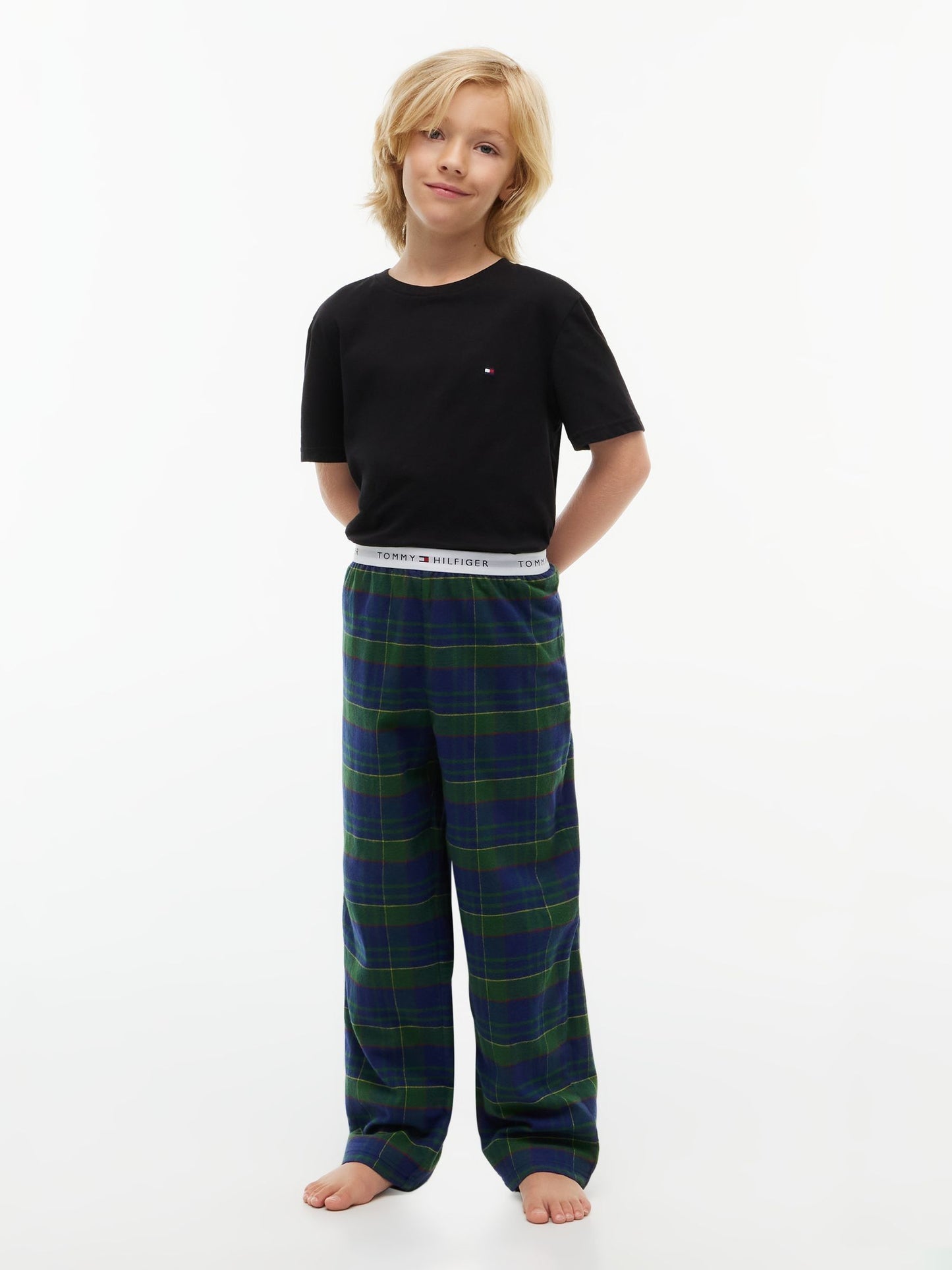 Dsiney Kidz - Tommy Hilfiger Black Signature Jersey Lounge T-Shirts 2-Pack image 4