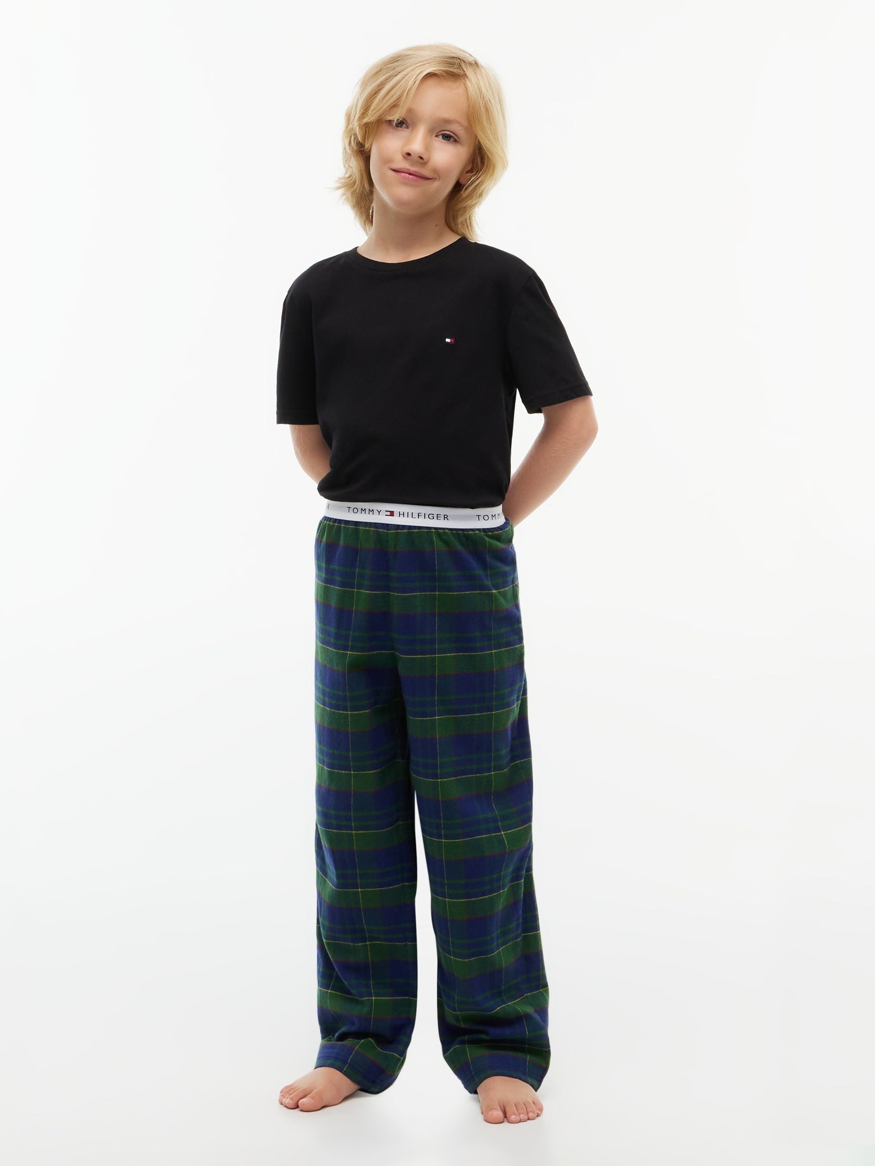 Dsiney Kidz - Tommy Hilfiger Black Signature Jersey Lounge T-Shirts 2-Pack image 4