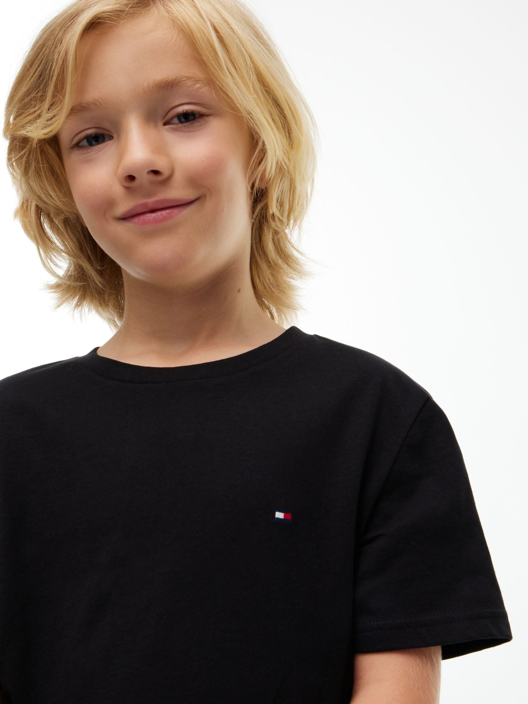 Dsiney Kidz - Tommy Hilfiger Black Signature Jersey Lounge T-Shirts 2-Pack image 5