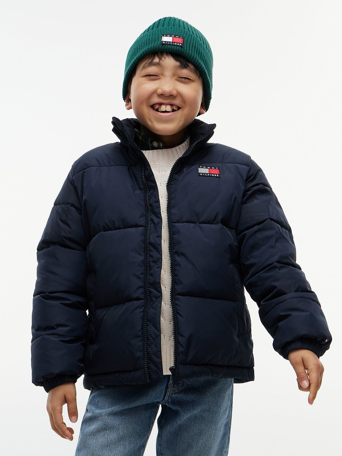 Dsiney Kidz - Tommy Hilfiger Blue Essential Ripstop Relaxed Puffer Jacket image 1