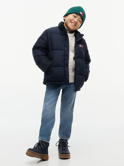 Dsiney Kidz - Tommy Hilfiger Blue Essential Ripstop Relaxed Puffer Jacket image 2