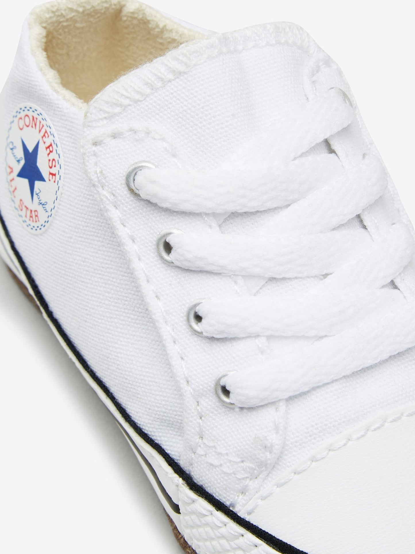 Converse White Chuck Taylor Baby Canvas Trainers image 3