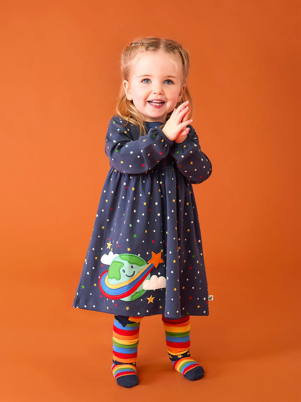 Dsiney Kidz - Frugi Blue Dolcie Dress image 1
