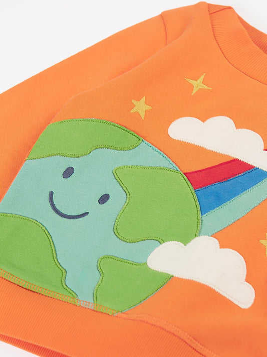 Dsiney Kidz - Frugi Orange Halloween Easy On Jumper image 2