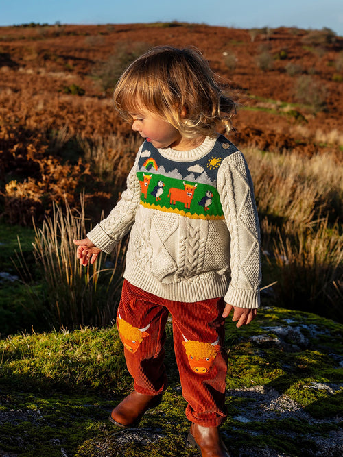 Dsiney Kidz - Frugi Brown Arlo Cord Trousers image 1