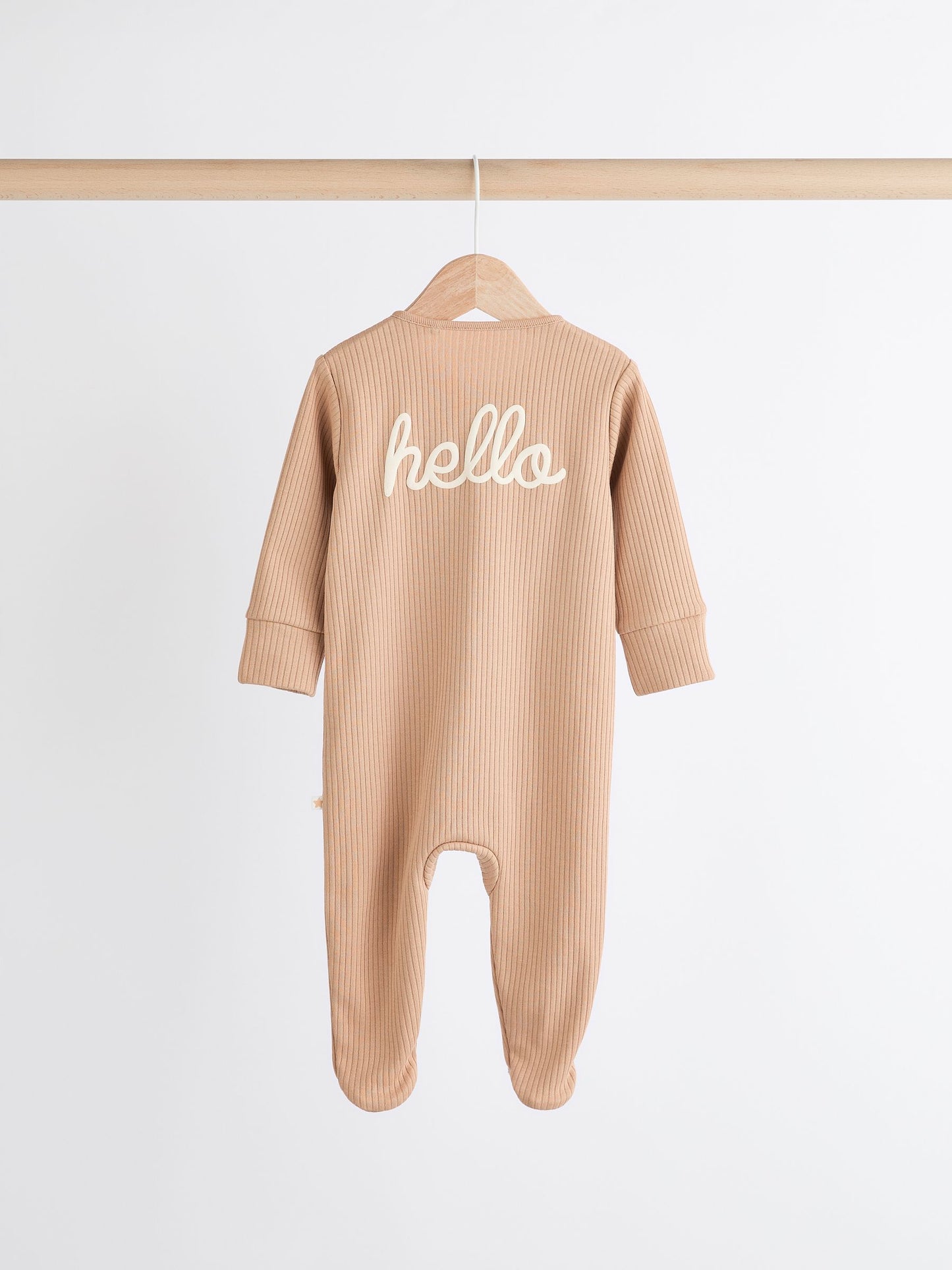 Neutral Milk Club Baby Two Way Zip 100% Cotton Sleepsuits 3 Pack (0mths-2yrs) image 4