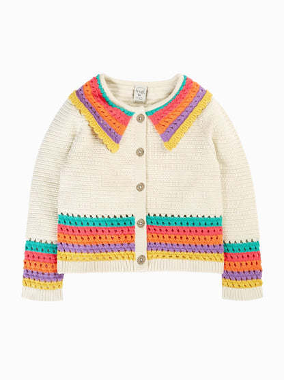 Dsiney Kidz - Frugi Natural Aurora Collar Cardigan image 1