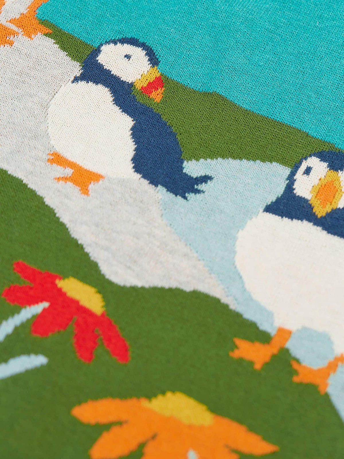 Dsiney Kidz - Frugi Blue Kiera Knitted Dress image 3