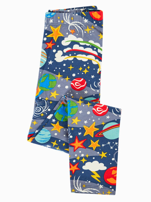 Dsiney Kidz - Frugi Blue Libby Printed Leggings image 1