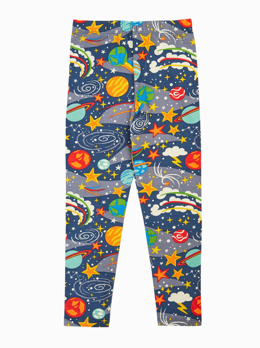 Dsiney Kidz - Frugi Blue Libby Printed Leggings image 2