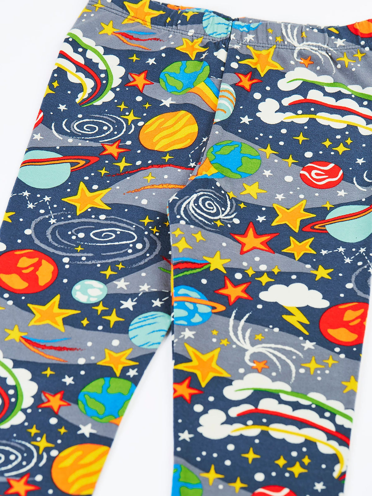 Dsiney Kidz - Frugi Blue Libby Printed Leggings image 3